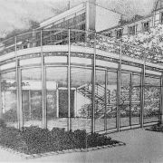 Restaurant Le Grand Bleu, perspective originale
